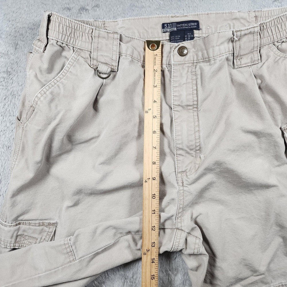 5.11 Tactical Pants Mens 38x30 (Fits 34x28) Beige Cargo Workwear Outdoor Utility - Picture 6 of 11